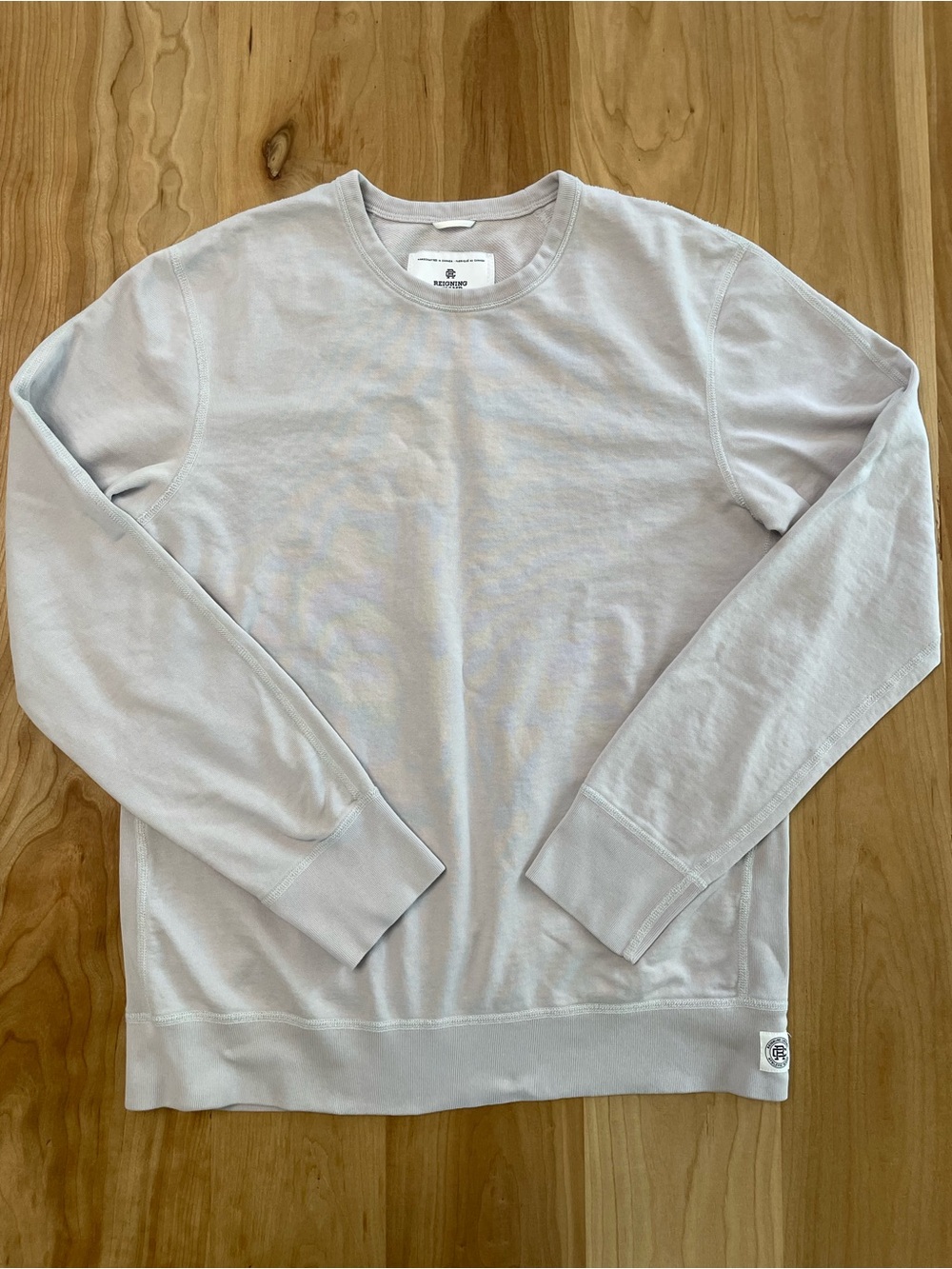 Reigning Champ Men’s Medium Gray Terry Cotton Sweatshirt